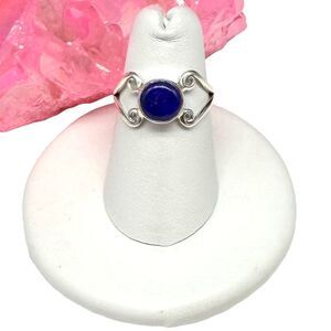 Lapis Lazuli Ring Size 6.5 Solid 925 Sterling Silver